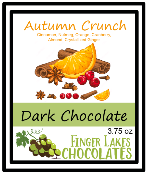 Autumn Crunch Dark Chocolate Bar